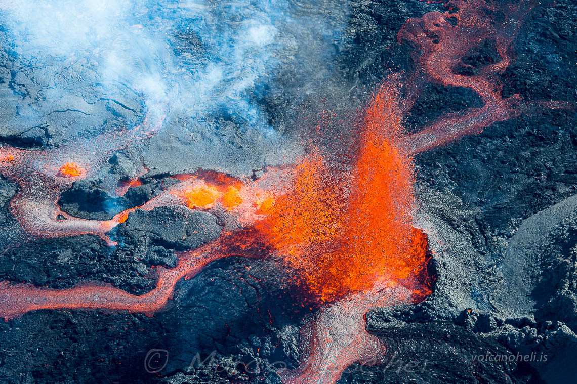 Holuhraun Lava fountains - eruption 2014
