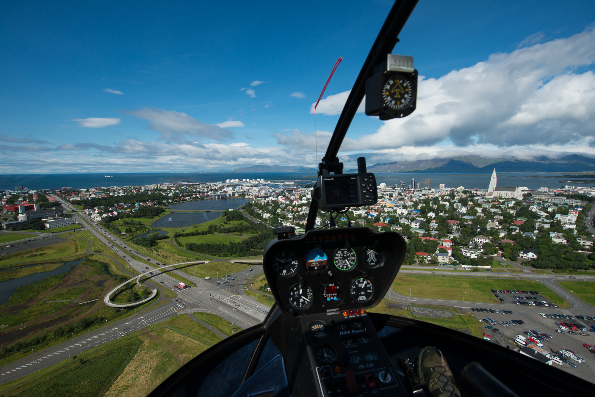 Take off from Reykjavík city airport